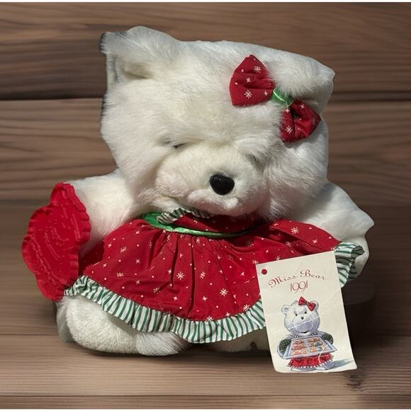 RARE Santa Bear Dayton Hudson 1991 Miss Bear with Cookie Cutter Santabear - Picture 1 of 4